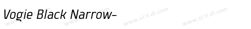 Vogie Black Narrow字体转换